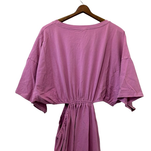 HEYSON Summer Field Full Size Cutout T-Shirt Dress in Carnation Pink 2XL - Picture 11 of 15